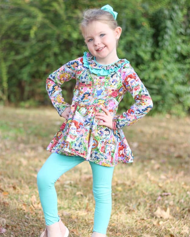 GIRLS SEWING PATTERN Make Fall Clothes Kids Clothing Tunic Top Shirt  Leggings Child Size 3 4 5 6 7 8 10 12 14 Outfit Children 8105 
