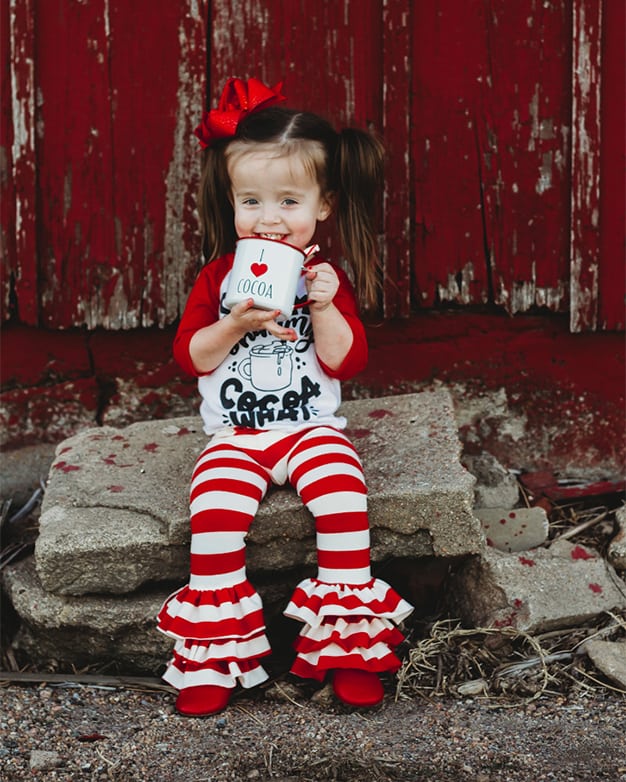 Chloe's Ruffle Leggings, Capris & Shorties | PDF sewing pattern for toddler  girl sizes 2t - 12.