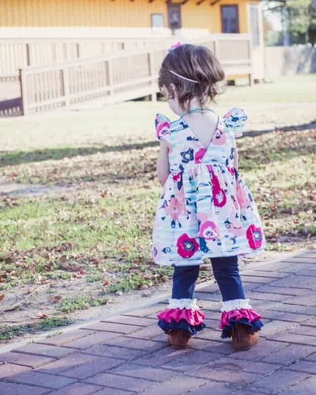 Chloe's Ruffle Leggings, Capris & Shorties | PDF sewing pattern for toddler  girl sizes 2t - 12.