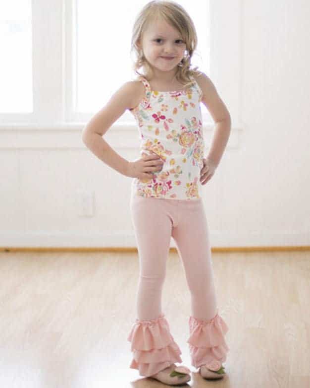 Cami's Ruffle Flounce Tank Top | PDF sewing patterns for girls sizes 2t-12