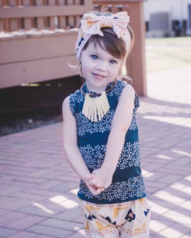 Baby Cheyenne's Ultimate Ruffle T-shirt | The Simple Life Pattern Company