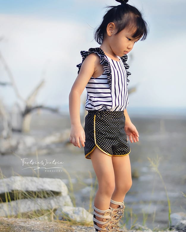 little girl ruffle shorts