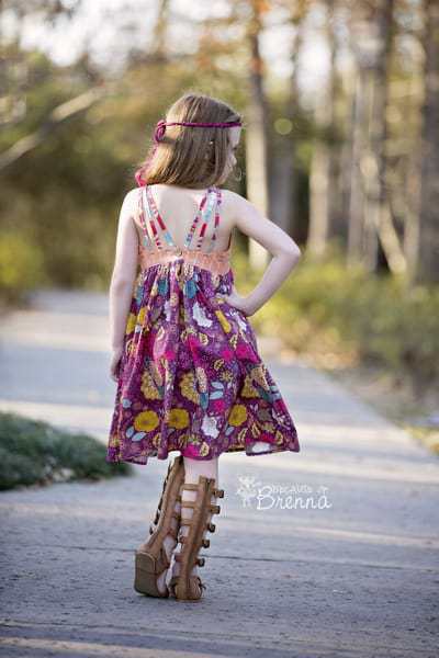 Lexi's Strappy Back Dress & Maxi | PDF sewing patterns for girls sizes 2t-12