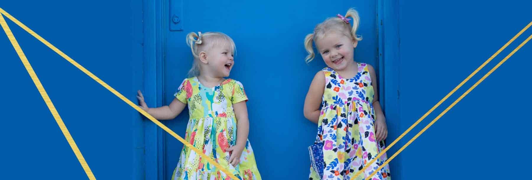 Rainbow Tiered Dress Using Our Camilla Pattern - A Tutorial