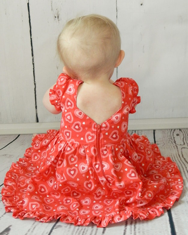 Baby Mila's Tulip Sleeve Top and Dress. Downloadable PDF Pattern for Baby  Sizes Newborn-24 Months