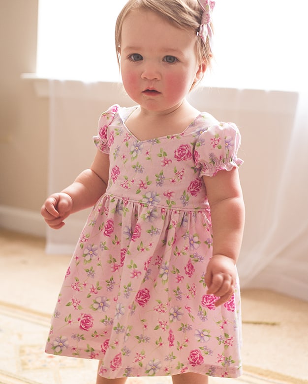 Baby Pearl's Zipper Dress. Downloadable PDF Pattern for baby sizes ...
