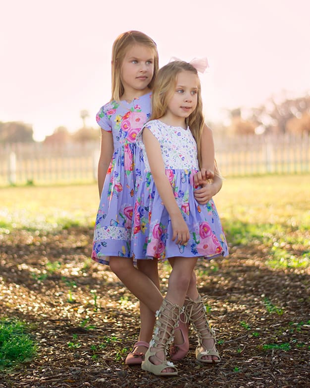 Mila's Tulip Sleeve Top and Dress. Downloadable PDF Patterns for Girl and  Toddler Sizes 2T-12