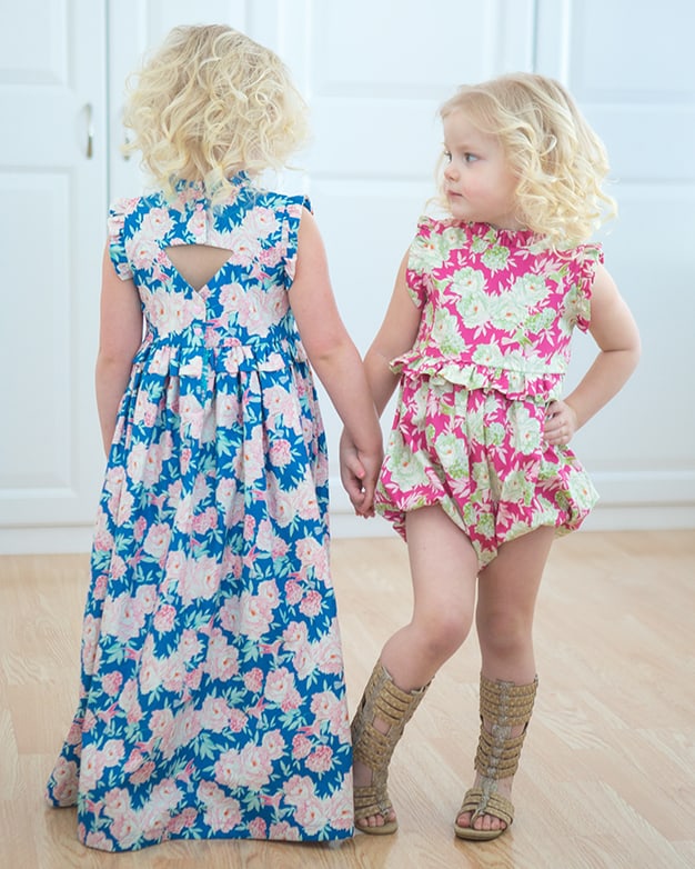 Felicity's Ruffle Top, Dress & Maxi. Downloadable PDF Sewing Patterns for  Girls kids and Toddler Sizes 2T-12