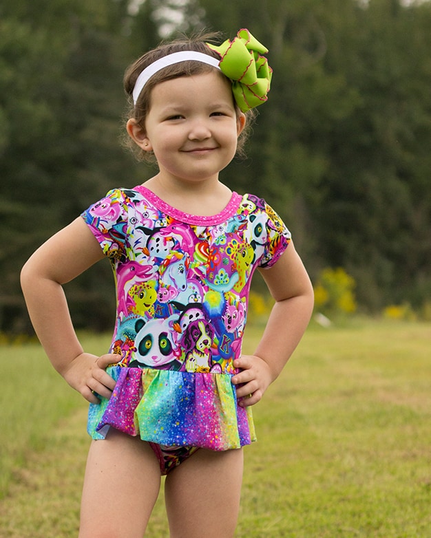 Lydia's Ruffle Back Leotard Downloadable PDF Sewing Pattern for Girls ...