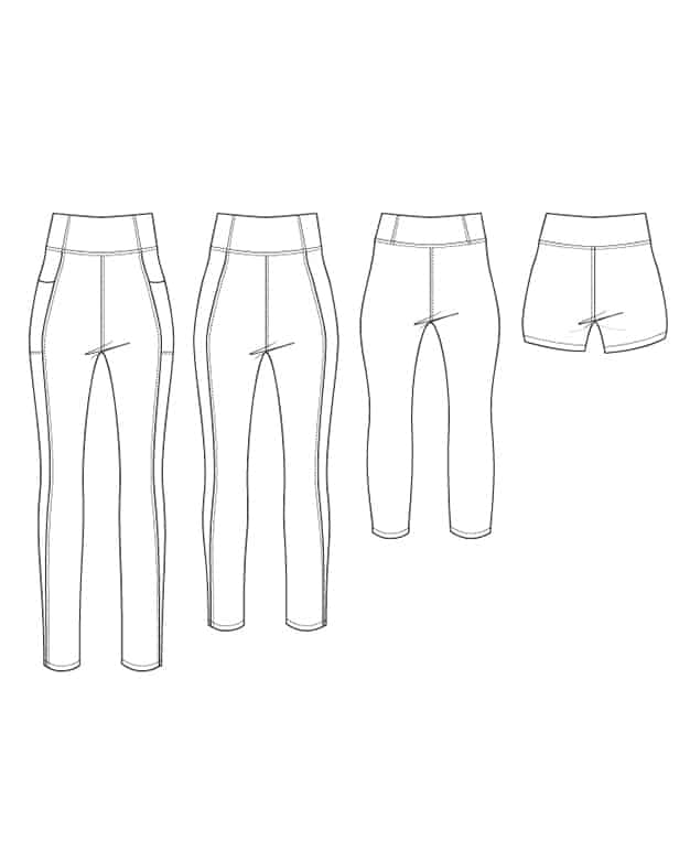 Women's Energize Pocket Shorts, Capris & Leggings. Downloadable PDF ...