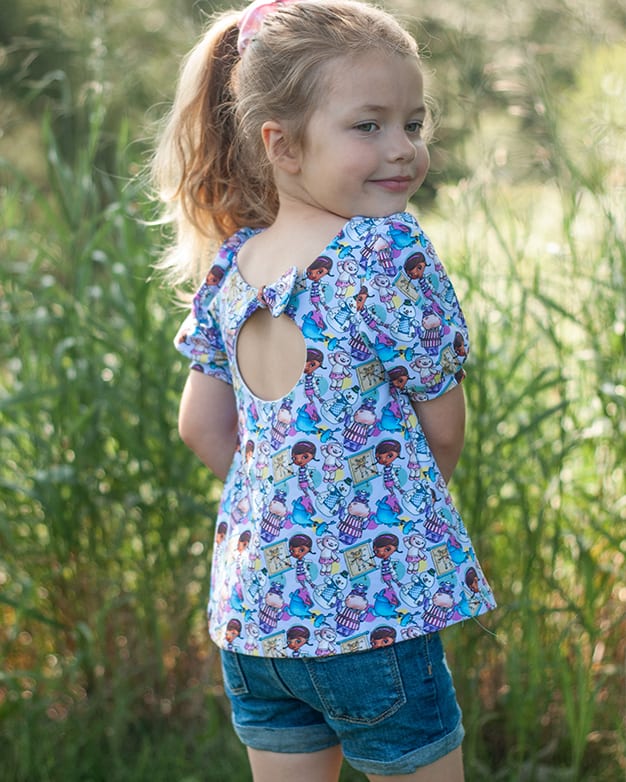 Olive's Circle Bow Back Swing Top