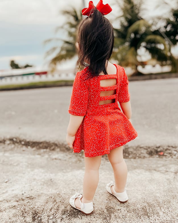 Sandy's Ruffle Neck Top & Dress. Downloadable PDF Sewing Patterns for Girls  kids and Toddler Sizes 2T-12 - The Simple Life
