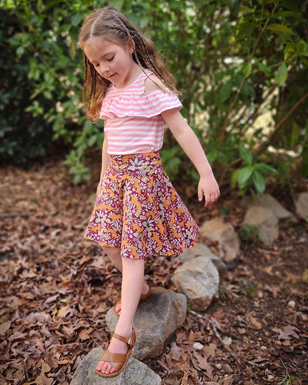 Rory's Ultimate knit Skirt pdf sewing pattern with projector file