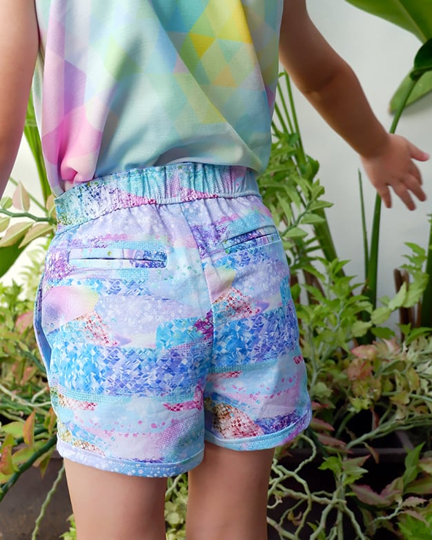 High Waisted Shorts Sewing Pattern Graphic by Cotton Miracle Studio ·  Creative Fabrica